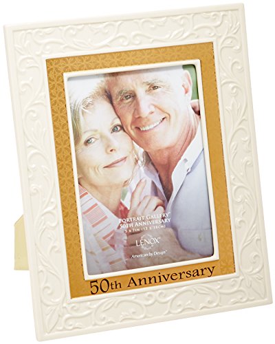 Lenox Portrait Gallery 50th Anniversary Luxury Frame, 5 by 7-Inch