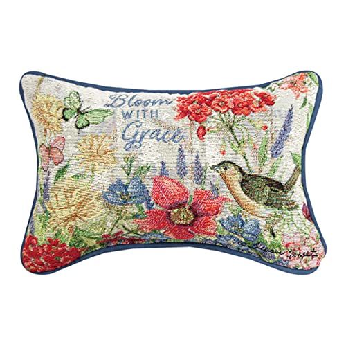 Manual TWBWG Bloom with Grace-Word Pillow, 12.5 -inch Length
