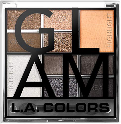 L.A. Girl COLORS Color Block Eyeshadow Palette, Glam