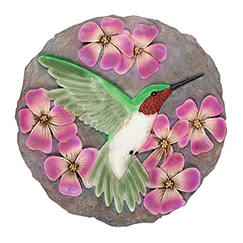 Carson 12778 Hummingbird Garden Stone, Resin Multi