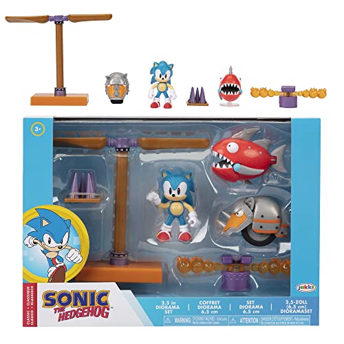 UPD Sonic The Hedgehog Action Figures 2.5" Diorama Set - Flying Battery Zone