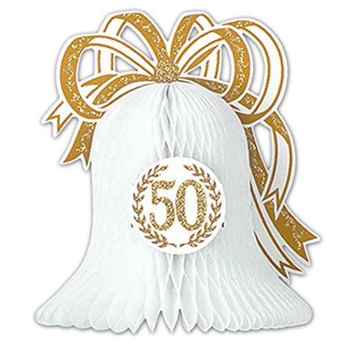 Beistle 50th Anniversary Centerpiece Party Accessory (1 count) (1/Pkg)