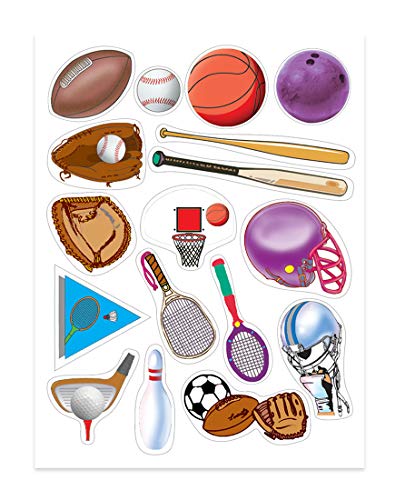 Hygloss Products 18321 Sports Stickers Teaching Material (18321)