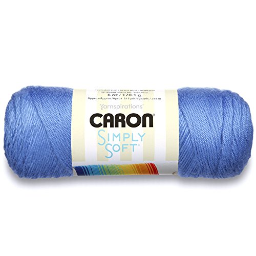Spinrite Yarns (CA) Caron Simply Soft Brites Yarn, 6 oz, Berry Blue, 1 Ball