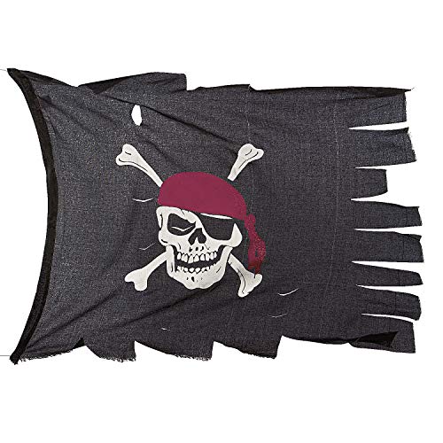 Fun Express - Creepy Cloth Pirate Flag for Halloween - Party Decor - General Decor - Flags - Halloween - 1 Piece