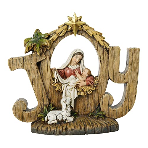 Christian Brands Christmas Nativity Scene Joy Figurine, 6 1/4 Inch
