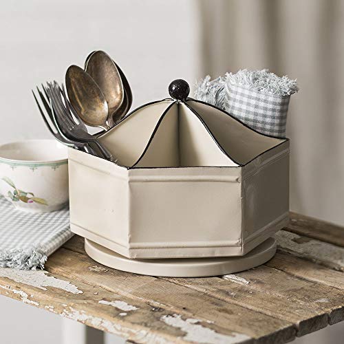 CTW Home Collection Metal Spinning Organizer with 6 Bins