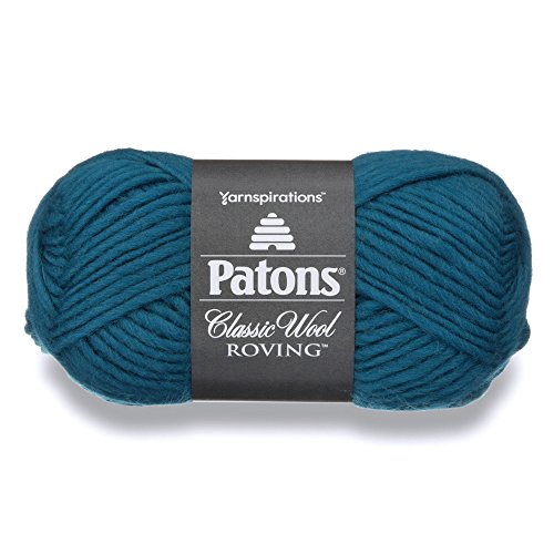 Spinrite Yarns (CA) Patons Classic Wool Roving Yarn, 3.5 oz, Pacific Teal, 1 Ball