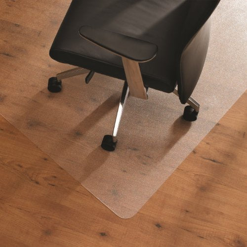 Floortex Ultimat Polycarbonate Chair Mat for Hard Floors, 59"x47", Corner Workstation, Clear (FR1215019TR)