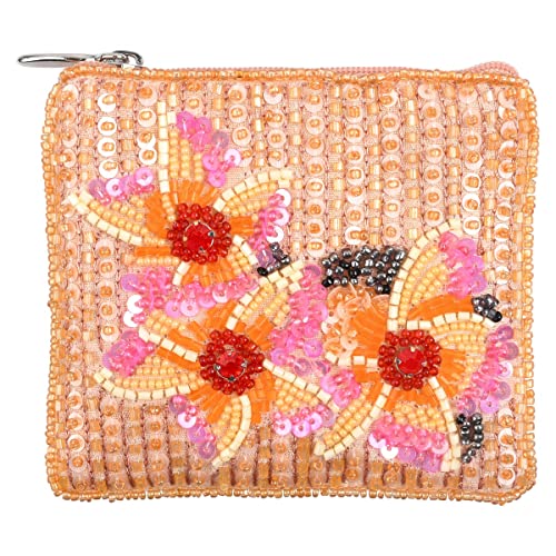 Bamboo Trading Plumeria Essential Pouch Handbag, Women, Travel Accessory