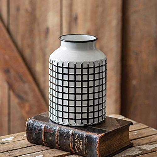 CTW Home Collection 770407 Lattice Pattern Vase, 8.25-inich Height
