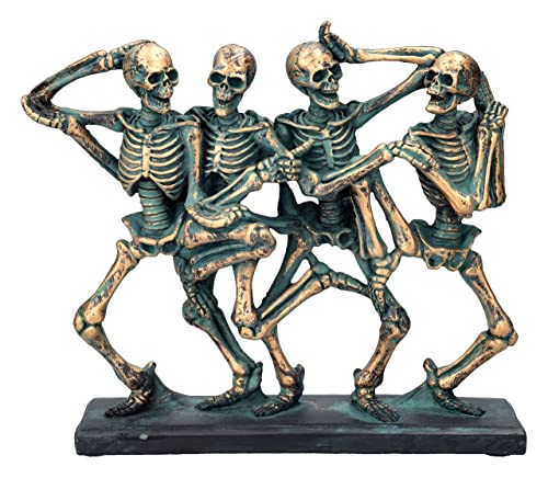 Pacific Trading Giftware Dancing Skeleton Quartet Resin Collectible Figurine 8.15‚Äù Tall