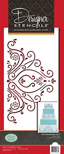 Designer Stencils C416 cake stencil, 5.8 X 10