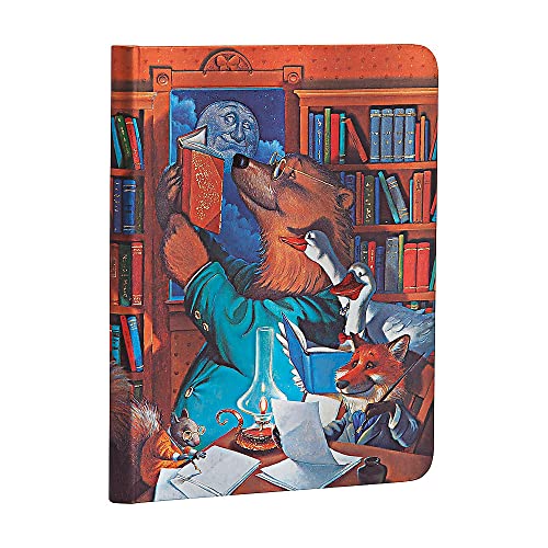 Paperblanks | Moonlight Stories | Merrymakers | Hardcover | Midi | Unlined | Elastic Band Closure | 176 Pg | 85 GSM