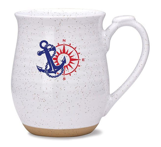 Cape Shore Weekender Coffee Tea Mug Cup, Anchor/Compass Gifts for Birthday Christmas, 16 Oz