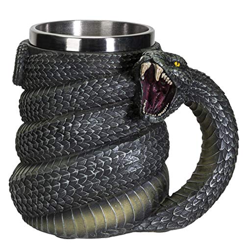 Pacific Trading SUMMIT COLLECTION Serpent Snake Coffee Mug Cup 16 fl oz Green Anaconda Beer Tankard