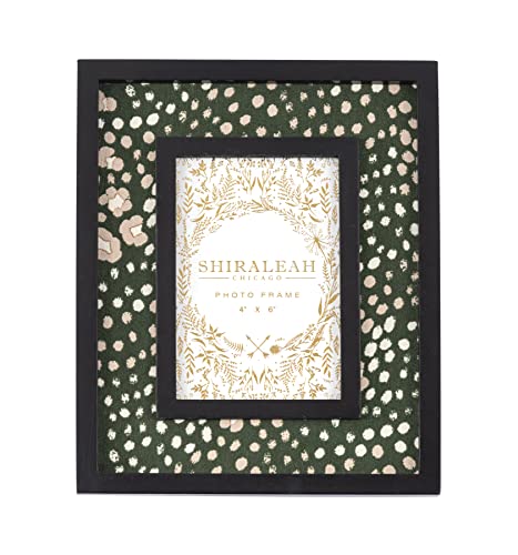 Shiraleah Harvest Spots 4" X 6" Green Picture Frame