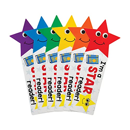 Hygloss Products Reading Students Motivational for Kids - ‚ÄúI‚Äôm A Star Reader‚Äù Incentive Bookmark for Classroom - Early Childhood Education Material - 2.5" x 6" - Pack of 30, Multicolor