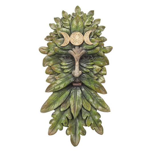 Pacific Trading Greenman Celtic God with Triple Moon Wall Sculpture