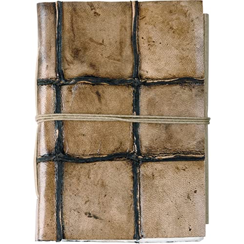 Primitives By Kathy 111686 Stitched Leather Journal, 7.50-inch Height