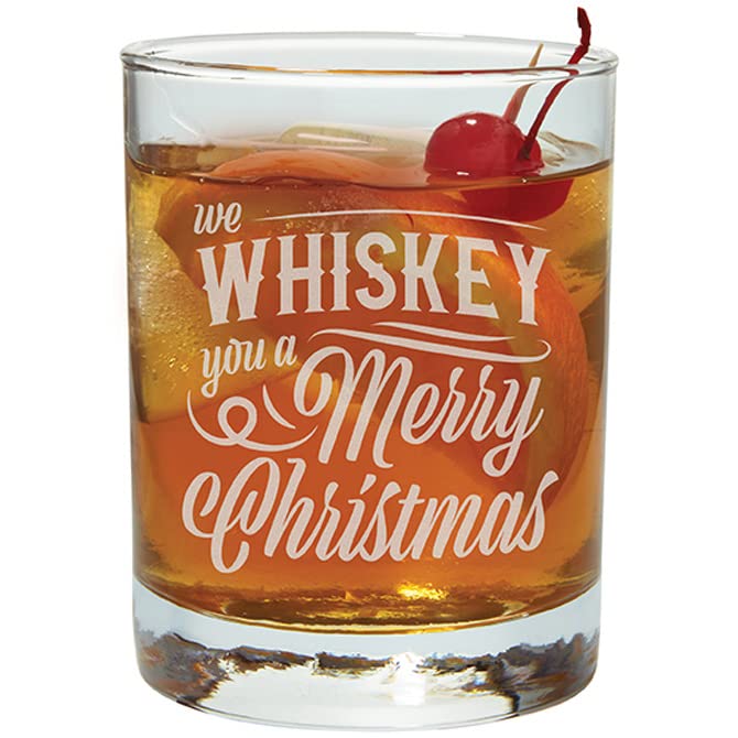 Carson Home Whiskey You Rocks Glass, 4.25-inch Height, 12 oz