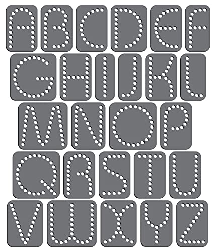 Rhinestone Genie Font-Aruba 2 inch Magnetic Rhinestone Template, Black