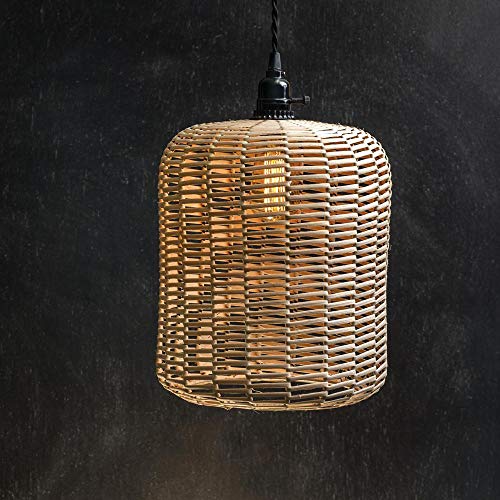 CTW Home Collection Rattan Santa Barbara Pendant Lamp