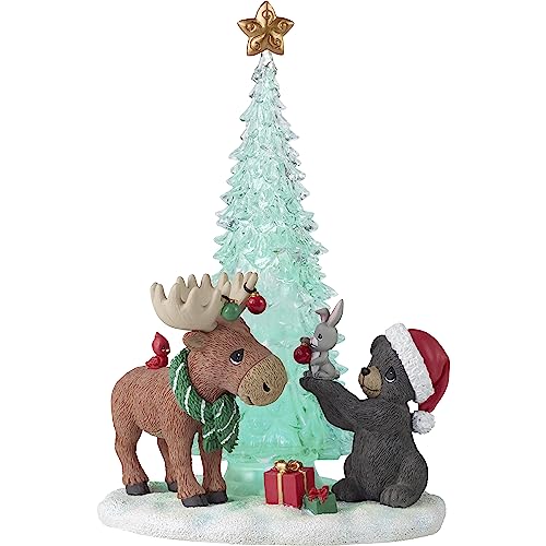 Precious Moments 231405 It Moose Be Christmastime LED Resin/Acrylic Figurine