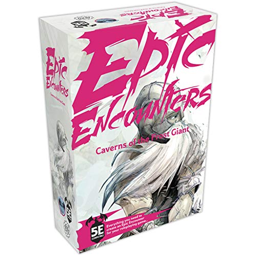 Steamforged Epic Encounters: Caverns of The Frost Giant - RPG Fantasy Roleplaying Tabletop Game with Giant Boss Miniature, Double-Sided Game Mat, & Game Master Adventure Book with Monster Stats, 5E Compatible