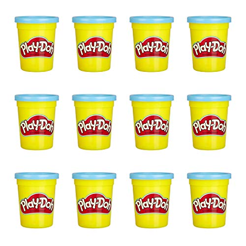 Hasbro Play-Doh Bulk 12-Pack of Blue Non-Toxic Modeling Compound, 4-Ounce Cans