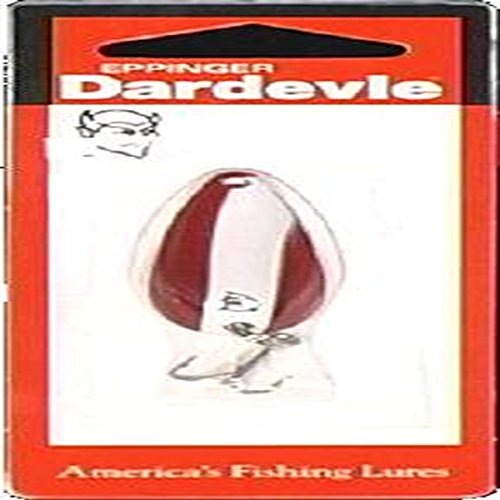 Original Dardevle Spoons (Red/White, 1 Ounce)