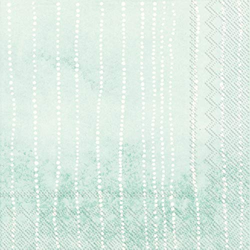 Boston International IHR 3-Ply Paper Napkins, 20-Count Lunch Size, Lots Of Dots Green