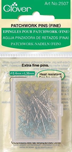 CLOVER Q2507 Patchwork Pins-Fine, 100 Per Pack