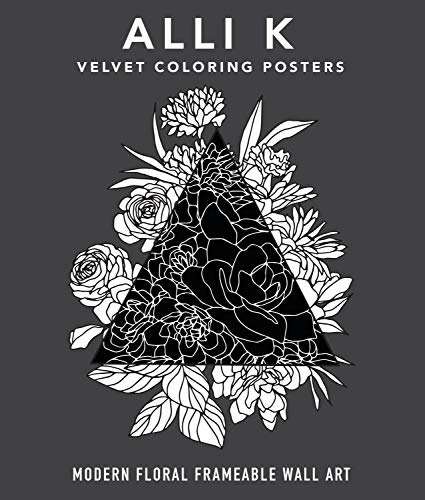 Penguin Random House Velvet Coloring Posters: Modern Floral Frameable Wall Art