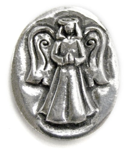 Basic Spirit Angel / Protection Pocket Token (Coin) Handcrafted Pewter Home Lead-Free CN-34