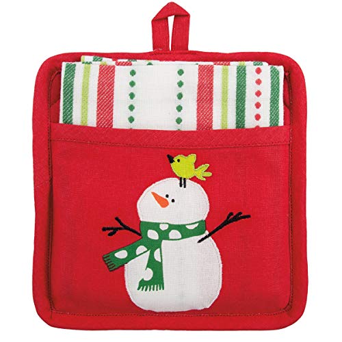 LANG Whimsy Winter Potholder with Towel Gift Set (2192010)