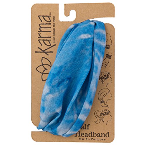 Karma Gifts Half Headband, Blue Tie Dye