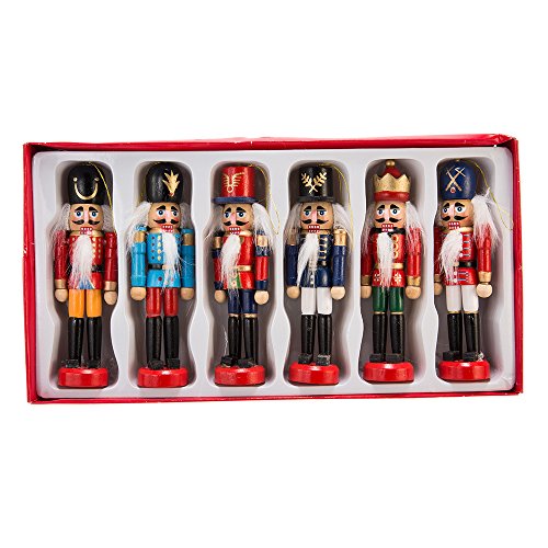 Kurt Adler Wooden Nutcracker Ornament Set