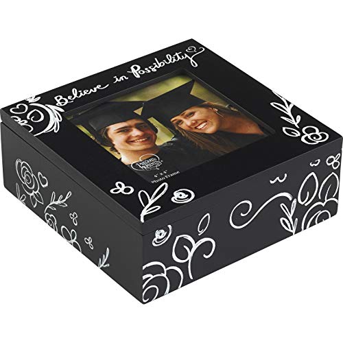 Precious Moments Believe in Possibility Graduation 4x4 Photo Frame 183436 Keepsake Box, One Size, Multi