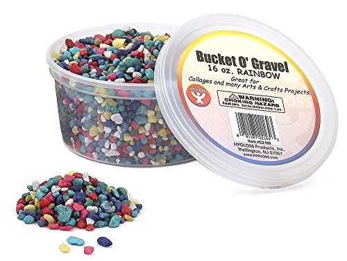 Hygloss Products, Inc Craft Rocks Mini Stones for Art Projects-Bucket O&