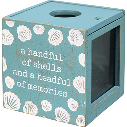 Primitives By Kathy 112312 Headful of Memories Shell Holders, 4.25-inch Square