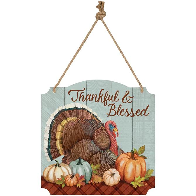 Carson Home Accents Thankful Metal Wall Decor, 12-inch Height