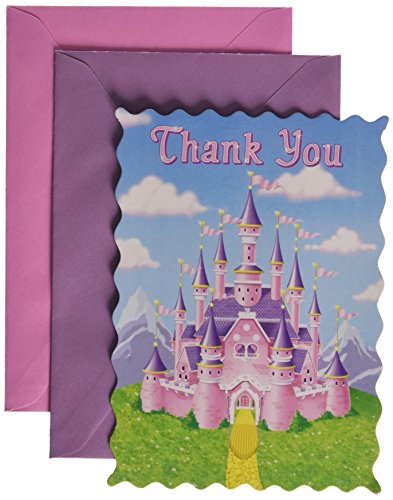 Beistle 8-Pack Princess Party Thank You Notes, 4-Inch by 5-1/2-Inch