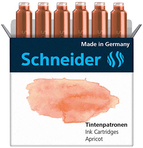 Rediform SCHNEIDER INK CARTRIDGE PASTEL, 6 CARTRIDGES/BOX, APRICOT (166117)