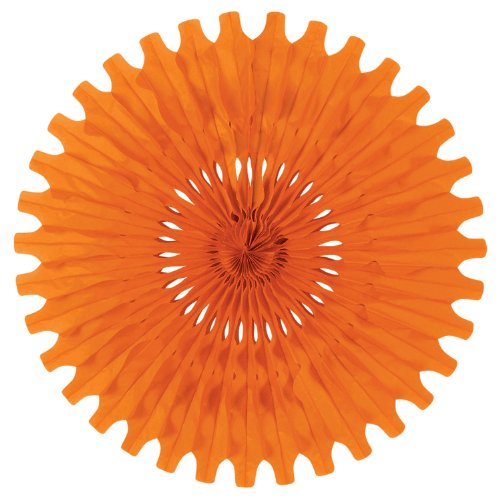 Beistle Tissue Fan (orange) Party Accessory  (1 count)