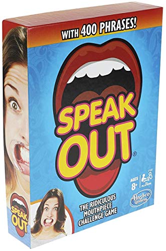 Hasbro Gaming Speak Out Game Mouthpiece Challenge, Brown/a, 400 Phrases Edition