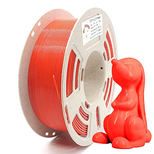 Reprapper Tangle Free Red PVB Filament for 3D Printer & 3D Pen - Print Like PLA Filament 1.75mm Easy Smoothable Post Polishing with IPA Alcohol Smooth Finish Work Red 1 kg (2.2 lbs).