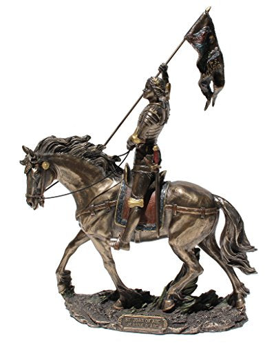 Unicorn Studios WU76003A4 Joan of Arc On Horse Back with Flag - Mbz and Color