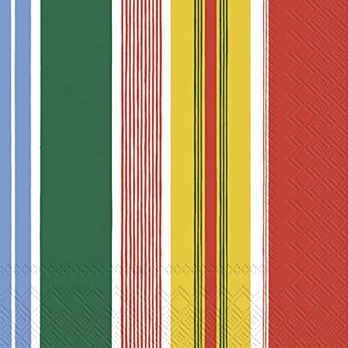 Boston International IHR Ideal Home Range - Paper Napkins Marimekko PARAATI yellow red 20-Count 3-Ply Cocktail Napkins 5 x 5 inches