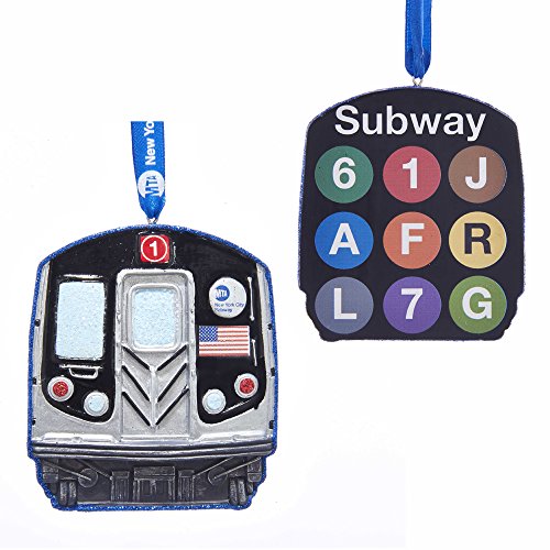 Kurt Adler 3.63" New York Subway Ornament